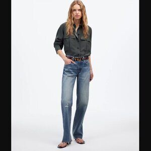 NWT Madewell 24 The Dean Easy Straight Jean